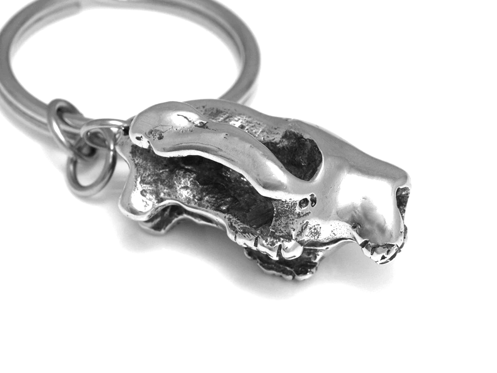 Koalaskalle Nyckelring, Koala Accessoar, Djurskalle Nyckelhållare i Tenn och Stål