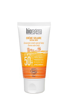 Solkräm Spf +50,  Creme solaire  baby - Bioregena 40ml 