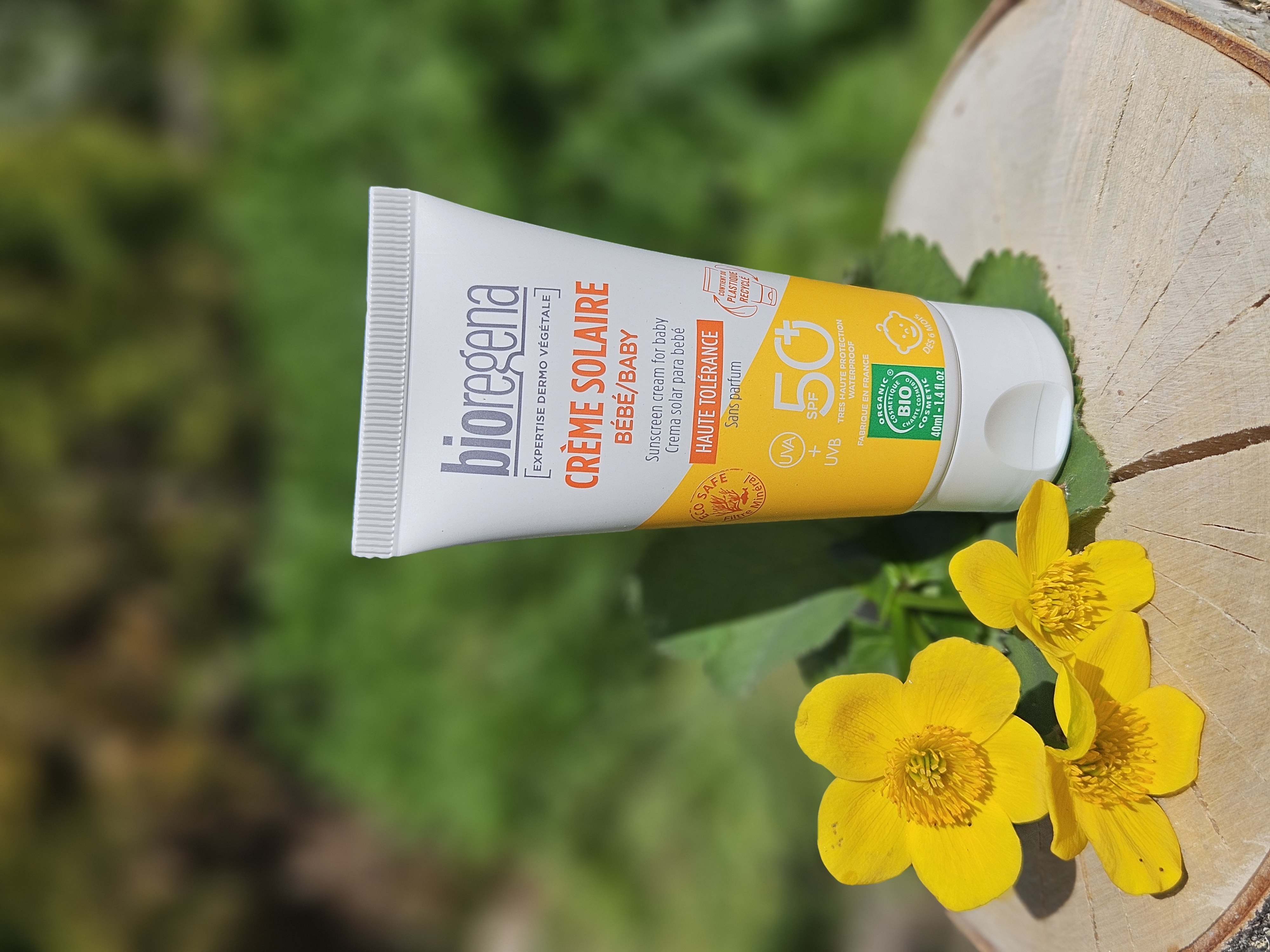 Solkräm Spf +50,  Creme solaire  baby - Bioregena 40ml 