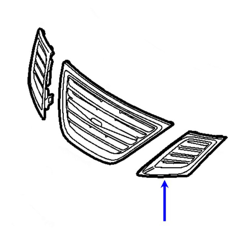 Grille left 9-3 08-11 - 2