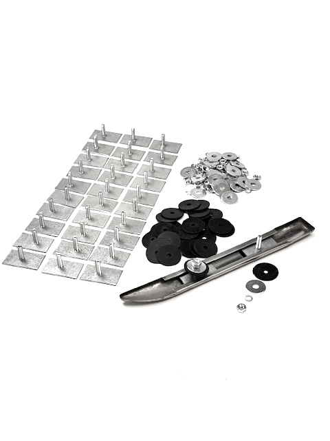 Screw clips complete kit for one side crome strips Saab GT/Sport/Monte