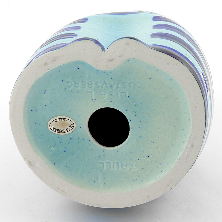 Lisa Larson (Tripp Trapp Trull 1968) Cat Trull with Blue Stripes 26 cm