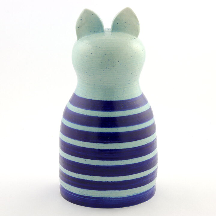 Lisa Larson (Tripp Trapp Trull 1968) Cat Trull with Blue Stripes 26 cm