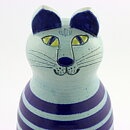 Lisa Larson (Tripp Trapp Trull 1968) Cat Trull with Blue Stripes 26 cm
