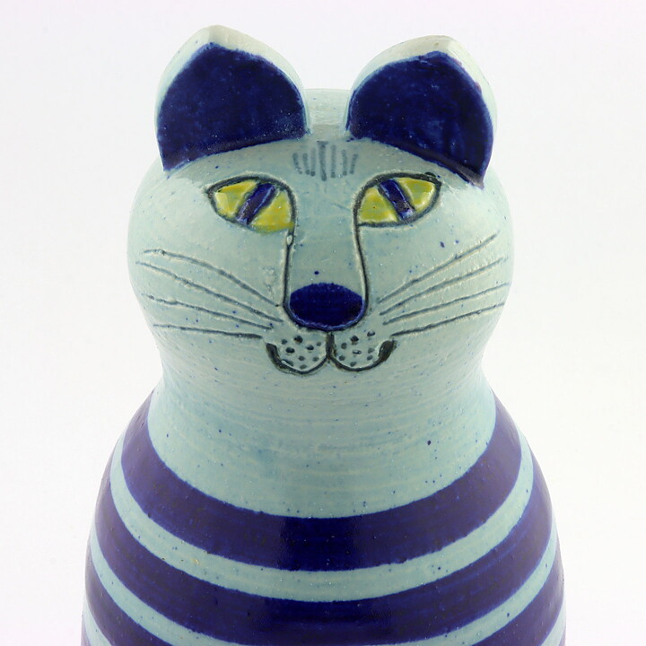 Lisa Larson (Tripp Trapp Trull 1968) Cat Trull with Blue Stripes 26 cm