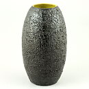 イングリッド・アッターボリ　Planシリーズ ゴツゴツとした黒い花瓶 Vase 1957年  21cm
