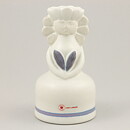 Lisa Larson (1982) Candleholder Girl Lina with Blue Flowers 14 cm