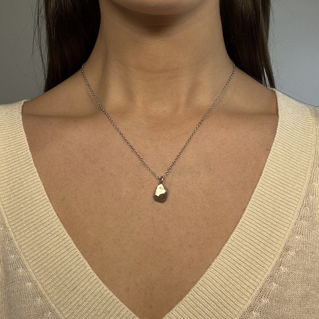 Hänge Älskad klimp 12 mm silver