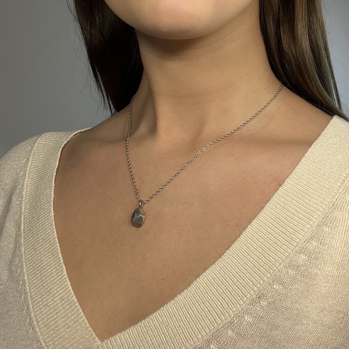 Hänge Älskad klimp 12 mm silver - 3