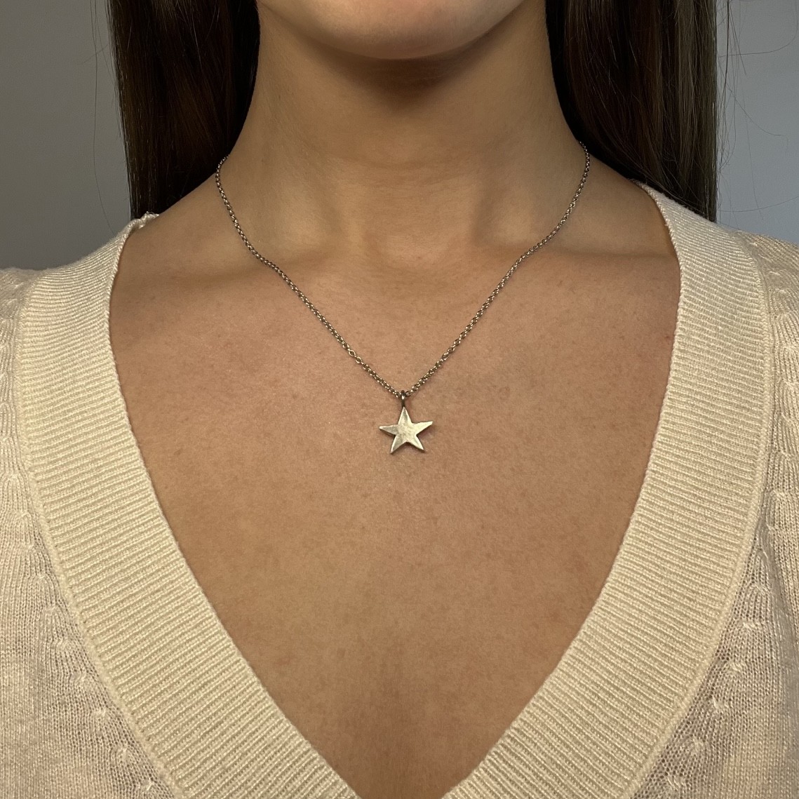 Hänge Älskad stjärna 12 mm silver 