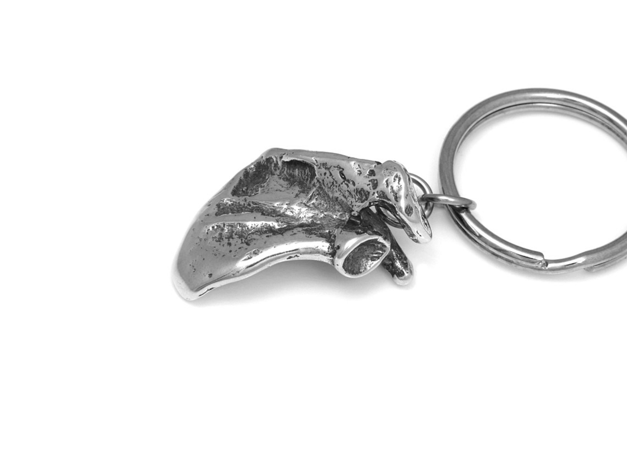Skulderblad Nyckelring, Skelett Accessoar, Anatomi Nyckelhållare i Tenn och Stål - 2