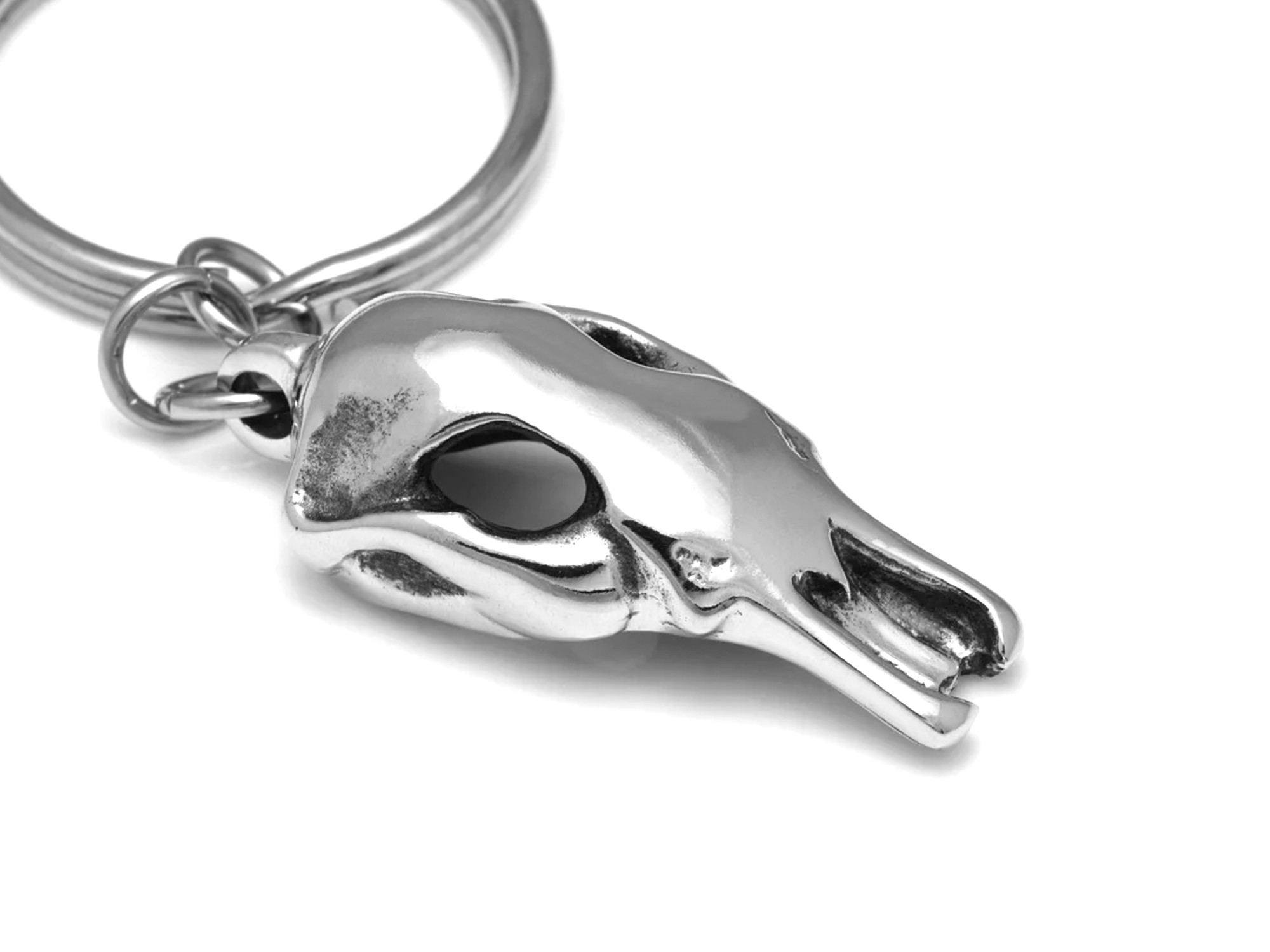 Näbbdjursskalle Nyckelring, Näbbdjur Accessoar, Djurskalle Nyckelhållare i Tenn och Stål - 2