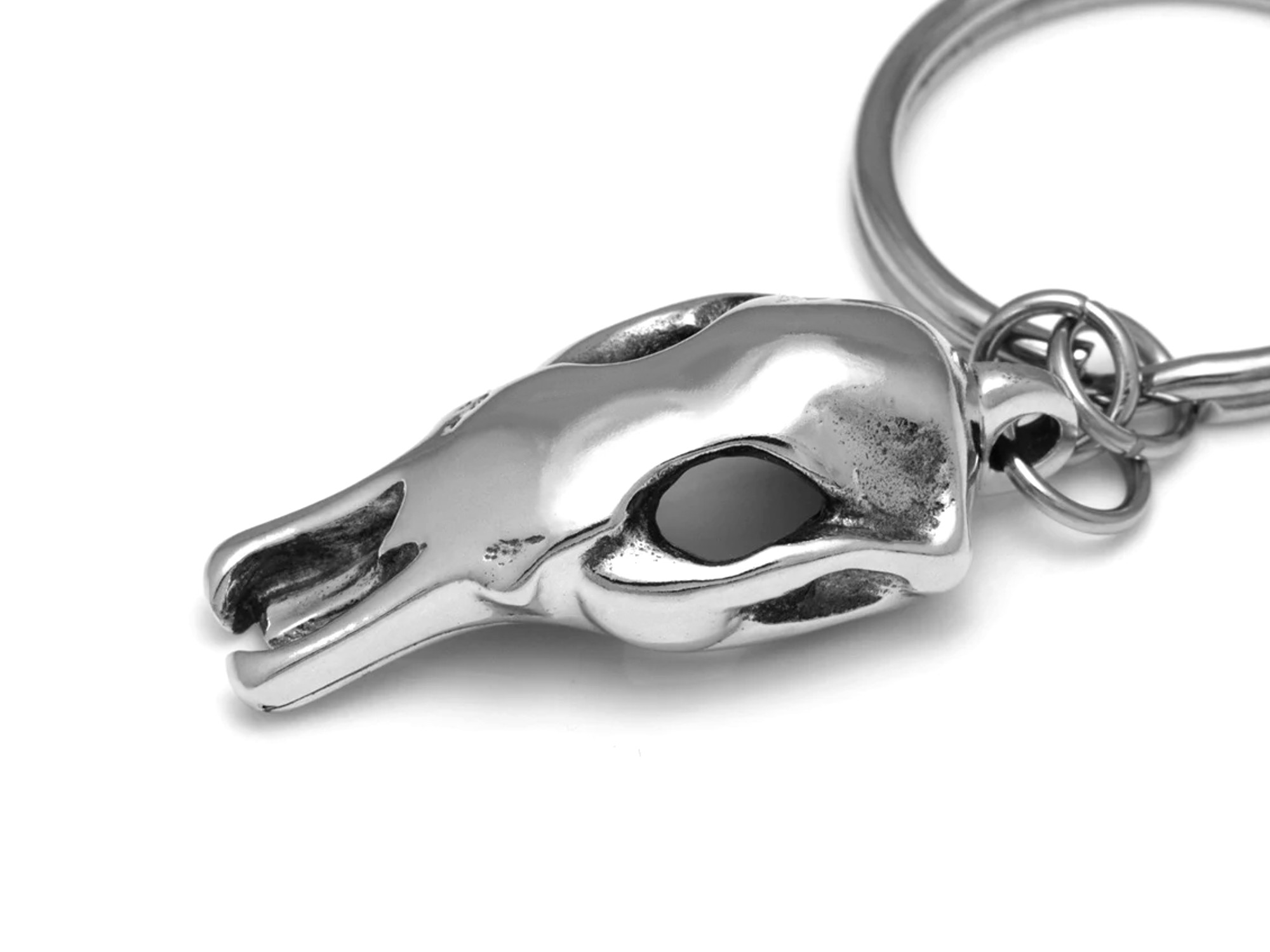 Näbbdjursskalle Nyckelring, Näbbdjur Accessoar, Djurskalle Nyckelhållare i Tenn och Stål