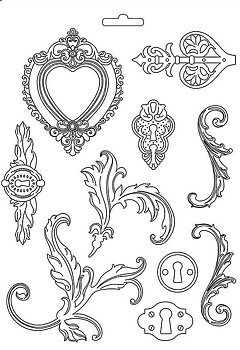 Stamperia - Soft Mould A5 - Volutes