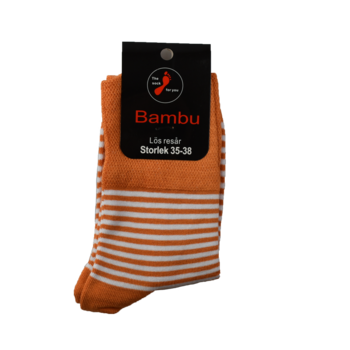 Bambu randig - Lös Resår - 4 par  - 7