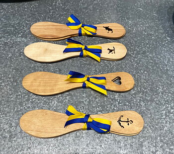 Smörkniv Utskuren Figur 2-pack Svensktillverkad