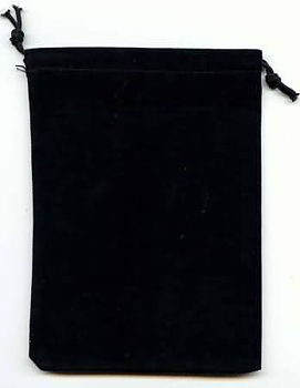Chessex Small Suede Cloth Dice Bag Black