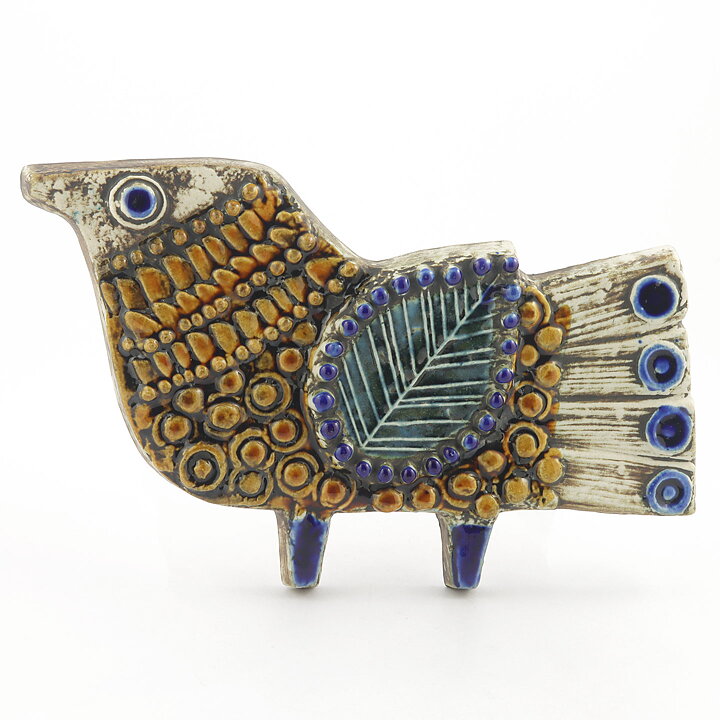 Lisa Larson (Väggplattor 1963) Enchanting Forward-Looking Bird 28 cm