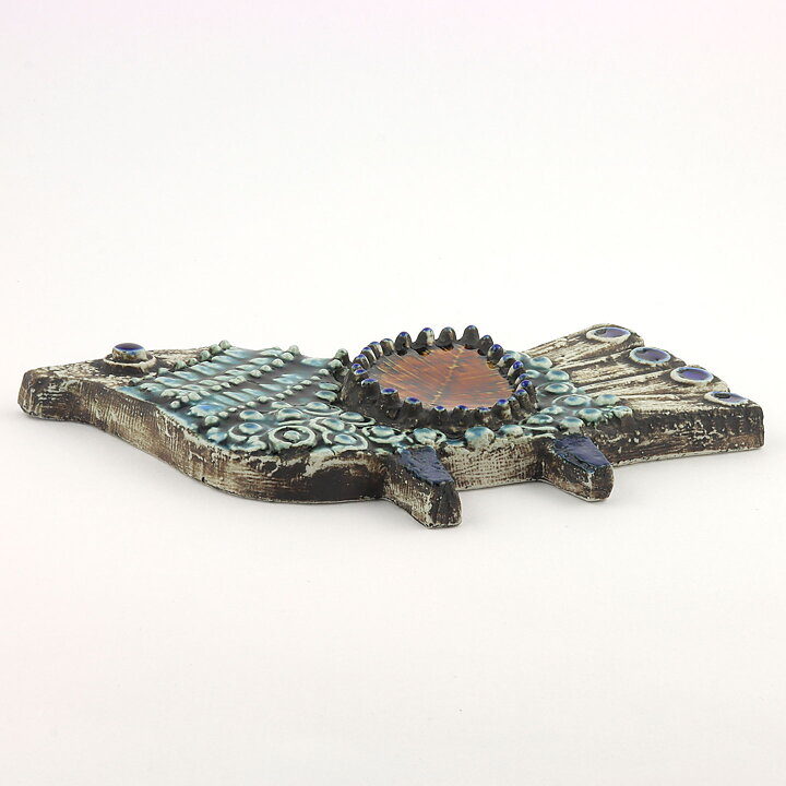 Lisa Larson (Väggplattor 1963) Enchanting Forward-Looking Bird 28 cm