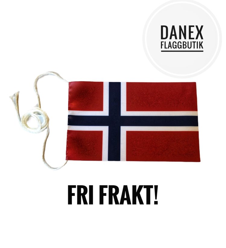 Bordsflagga Norge fri frakt