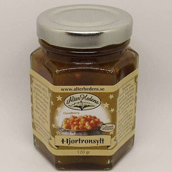 AlterHedens, Hjortronsylt, 120g, 15st/låda