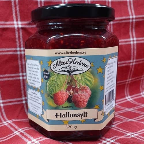 AlterHedens Hallonsylt, 320g, 12st/låda