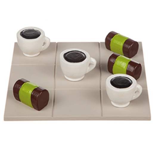 Tre i rad - luffarschack, punschrulle och kaffekopp