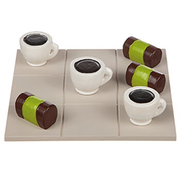 Tre i rad - luffarschack, punschrulle och kaffekopp