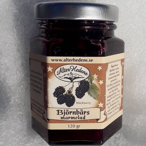 AlterHedens Björnbärsmarmelad, 120g, 15st/låda