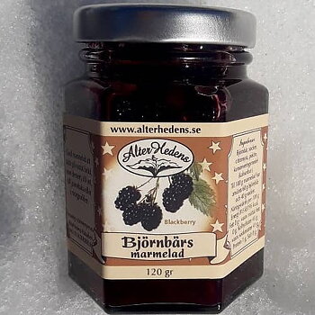 AlterHedens Björnbärsmarmelad, 120g, 15st/låda