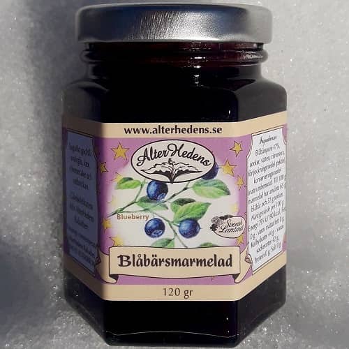 AlterHedens Blåbärsmarmelad, 120g, 15st/låda