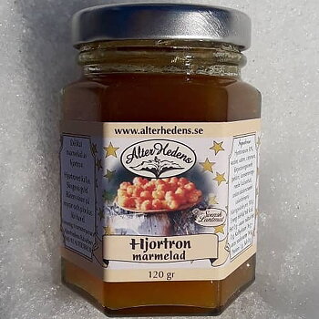 AlterHedens Hjortronmarmelad,  120g, 15st/låda