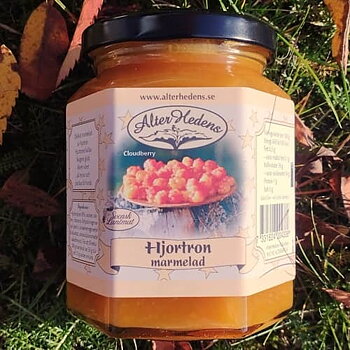 AlterHedens Hjortronmarmelad,  320g, 12st/låda