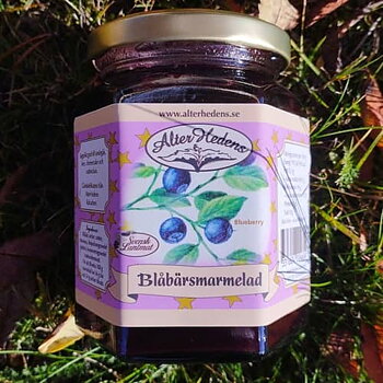 AlterHedens Blåbärsmarmelad, 320g, 12st/låda