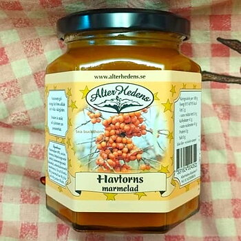 AlterHedens Havtornsmarmelad, 320g, 12st/låda
