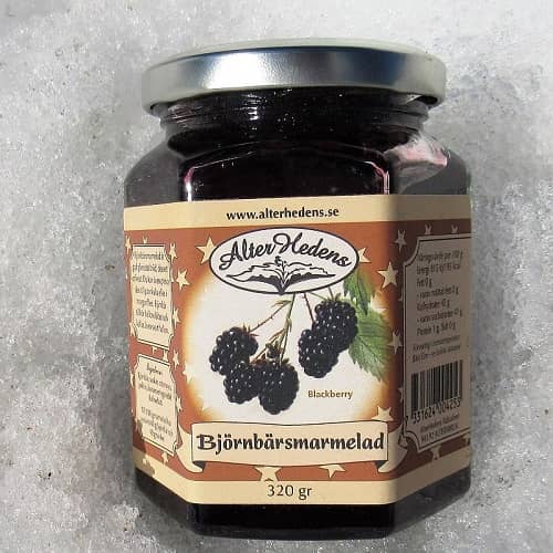 AlterHedens Björnbärsmarmelad, 320g, 12st/låda - 2