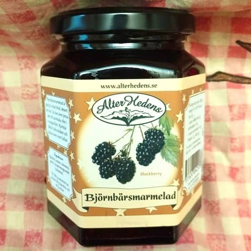 AlterHedens Björnbärsmarmelad, 320g, 12st/låda
