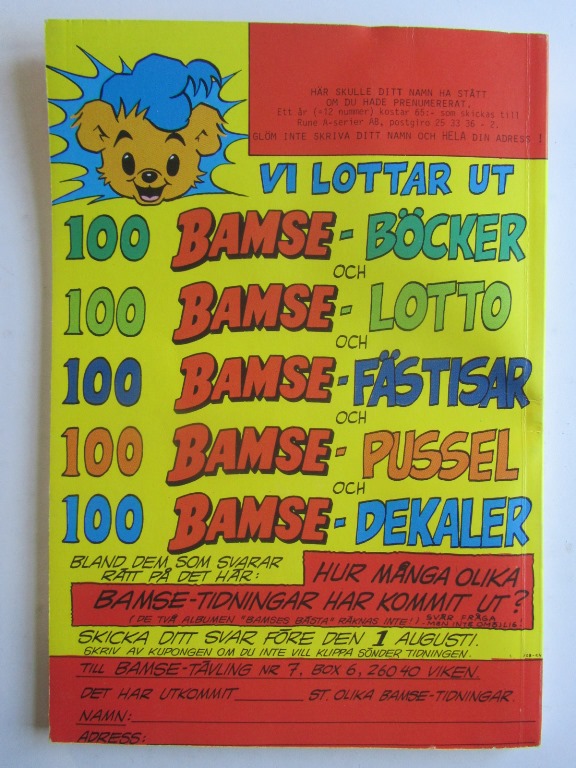 Bamse 1984 07 - 2