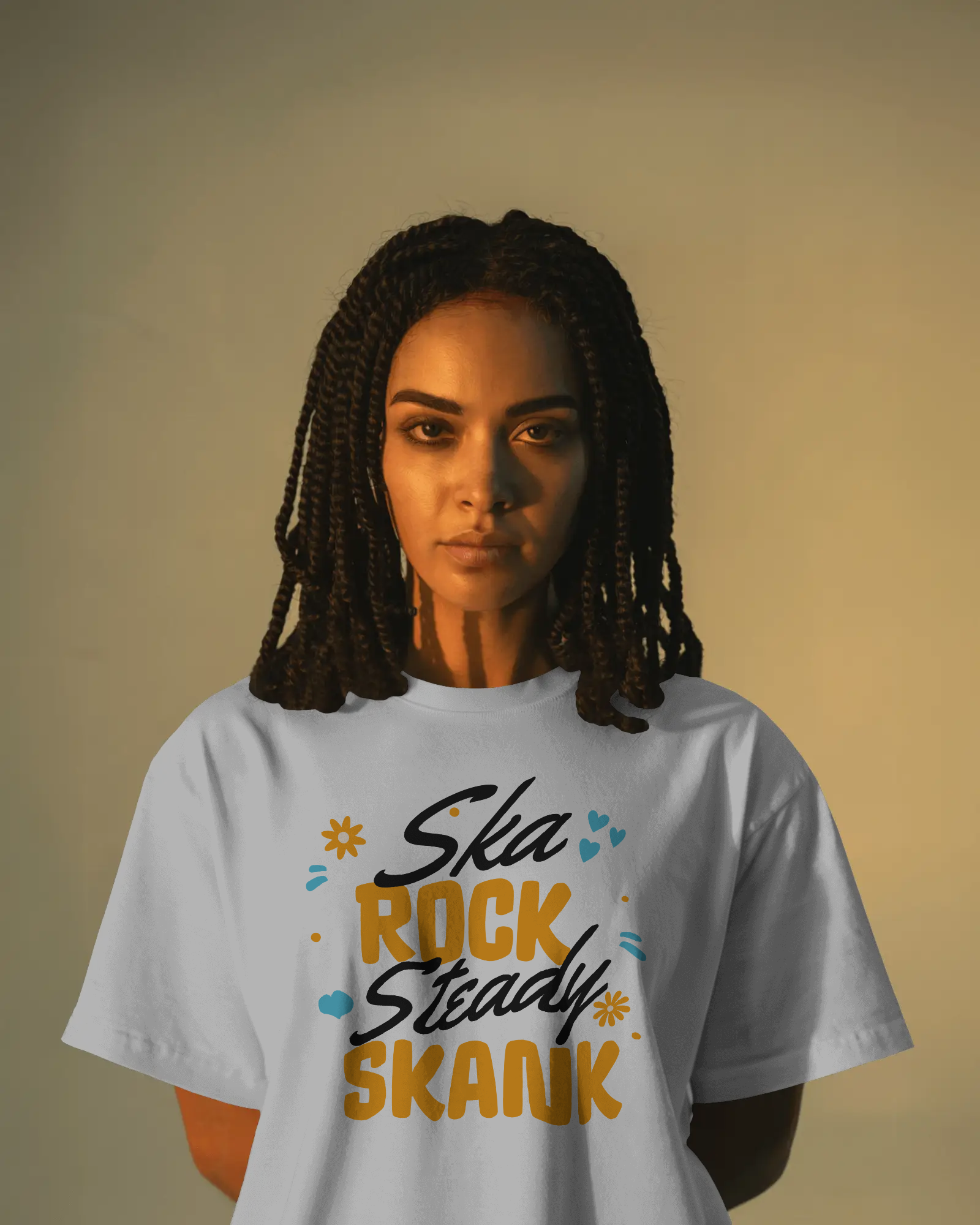 Ska Rocksteady Skank T-shirt White