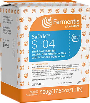 20-pack, Fermentis SafAle S-04, 500 g