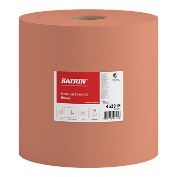 Katrin Industritorkpapper L 1-Lagers, Brun