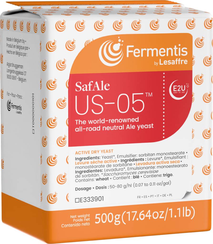 20-pack, Fermentis SafAle US-05, 500 g - 2