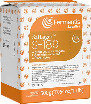 20-pack, Fermentis SafLager S-189, 500 g