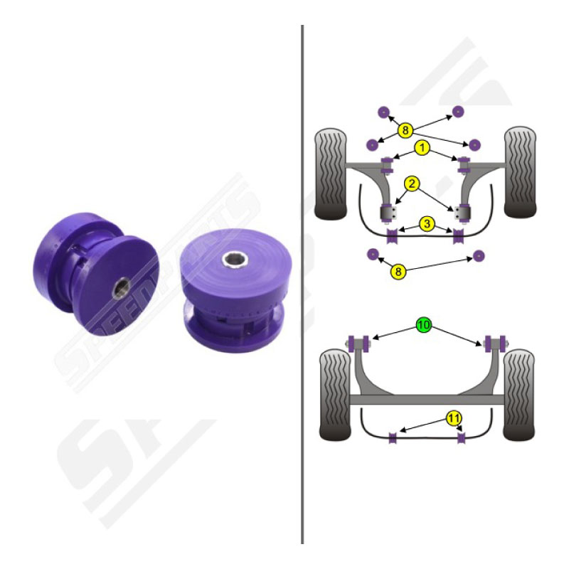 Rear Trailing Arm Bush Race 9-5 98-10 (10) - 2