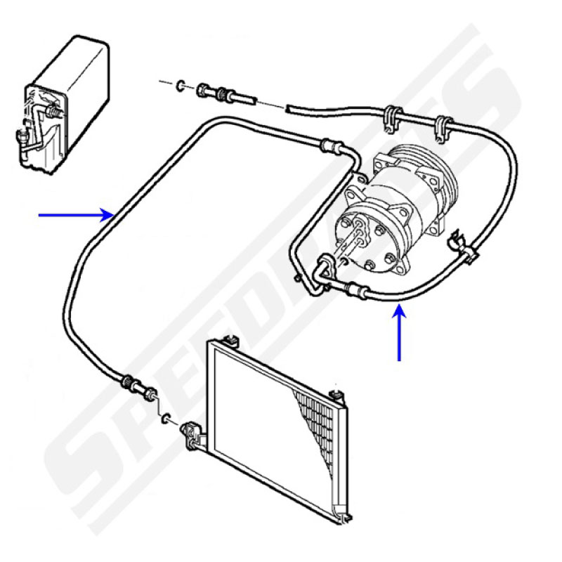 A/C hose 900 84-93 - 2