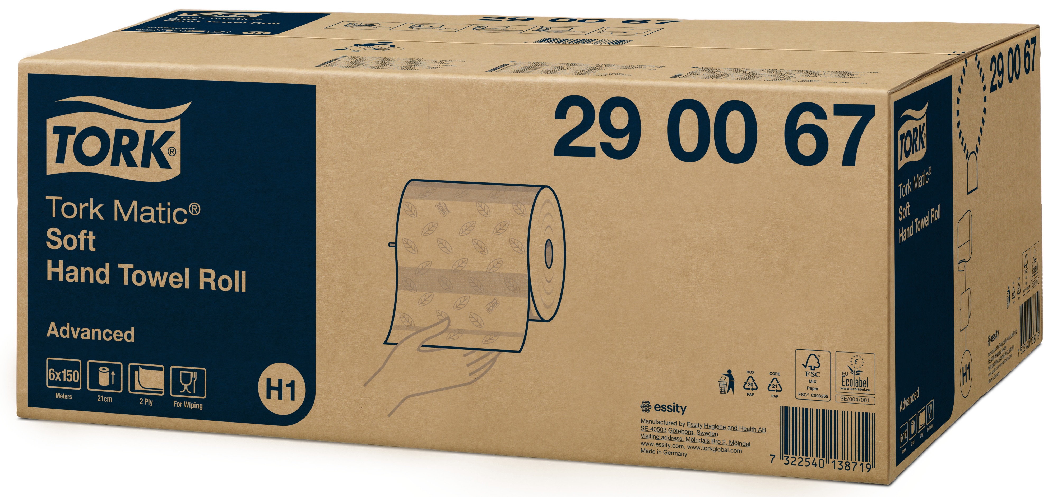 Tork Matic® Mjuk Handduk på rulle Advanced