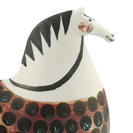 Stig Lindberg (Courser 1958) Swelling Horse with Brown Decor 17/14cm
