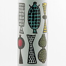 Stig Lindberg (Karneval 1958) Cylinder Vase with Artware Decor 36 cm