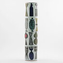 Stig Lindberg (Karneval 1958) Cylinder Vase with Artware Decor 36 cm