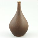 Stig Lindberg (Vitrin 1956) Brown Raindrop Vase 16 cm